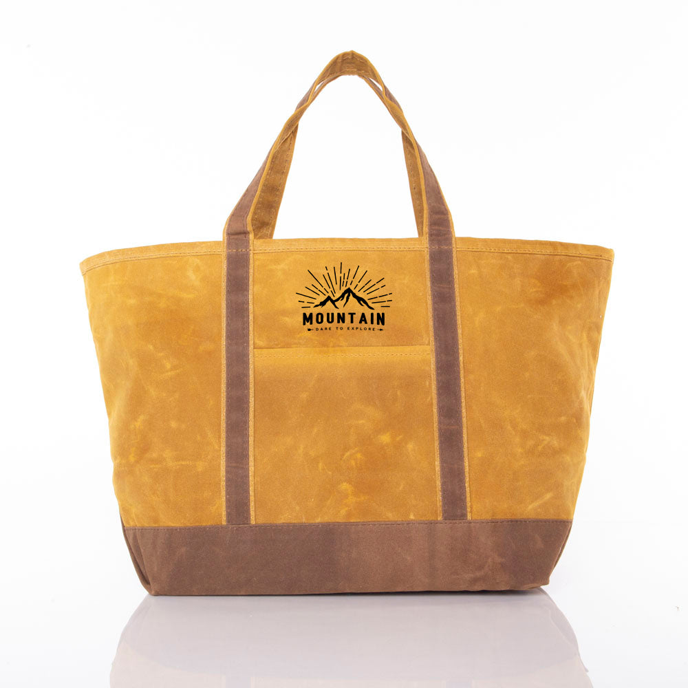 Waxed Large Classic Tote Yellow