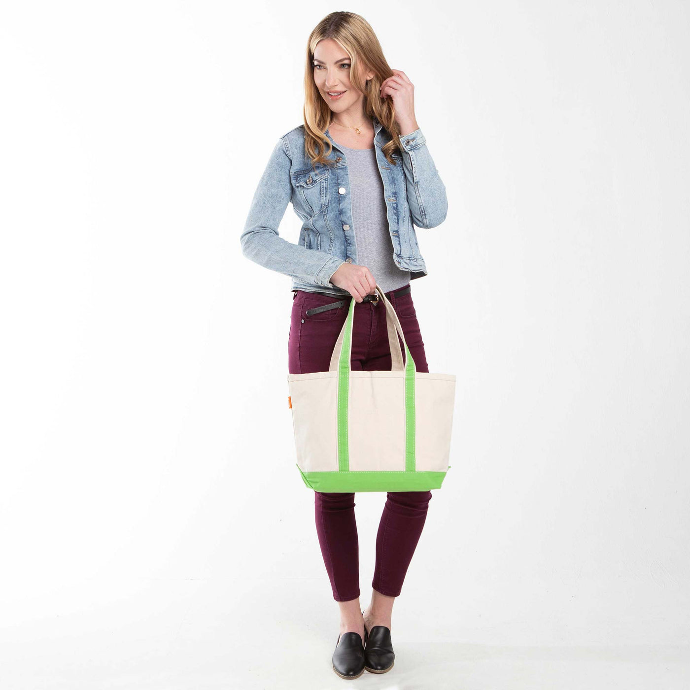 Medium Classic Tote Grass Green