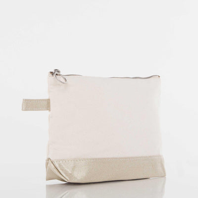 Metallics Makeup Bag Gold