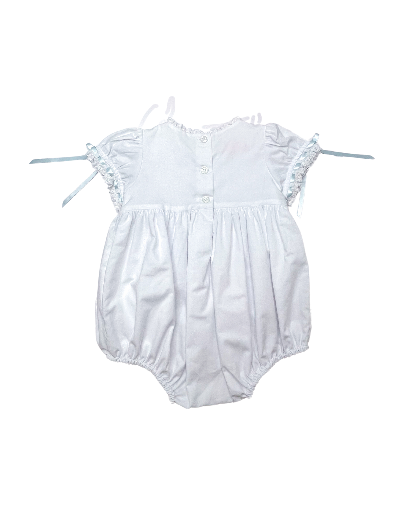 Heirloom Bubble White Batiste/Blue Smock