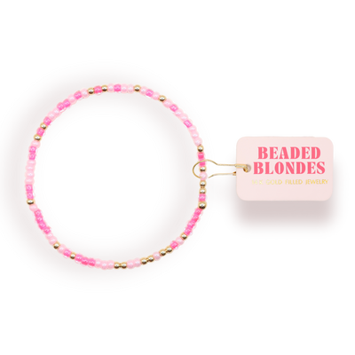 Pink Sprinkle Bracelet - Petite 6.25 inch