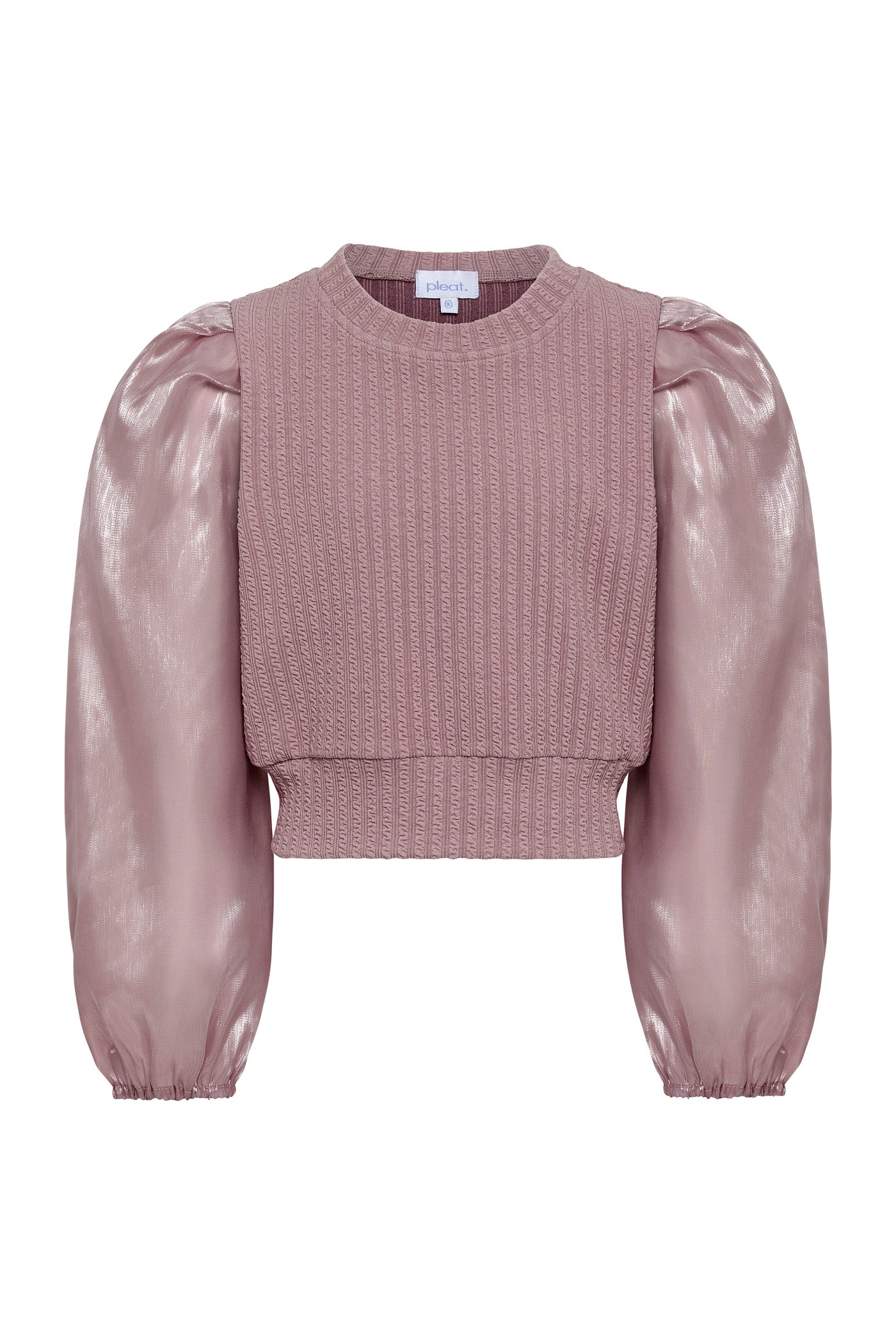 Peyton Sweater - Pink Shimmer Sleeve