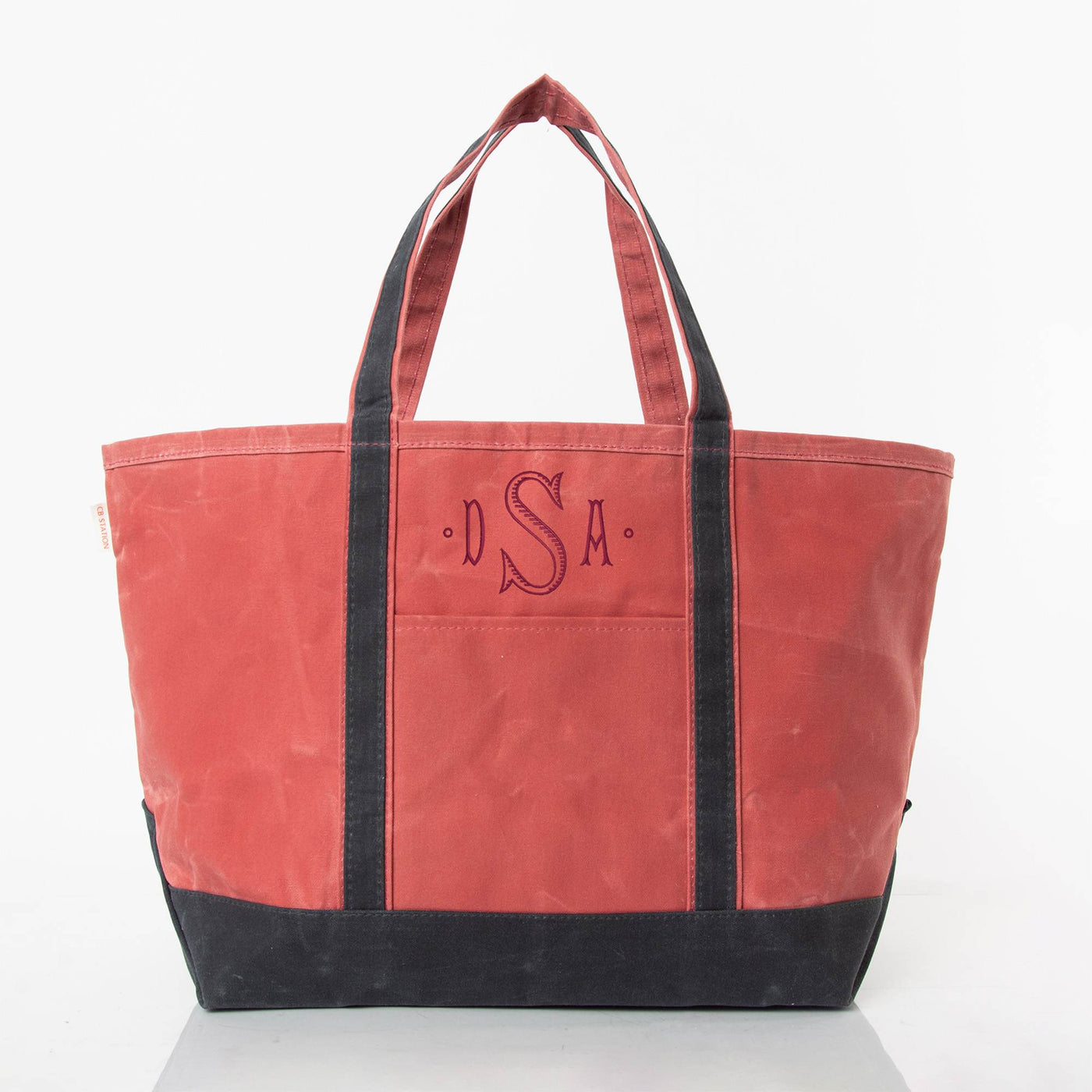 Waxed Large Classic Tote Nautical Red