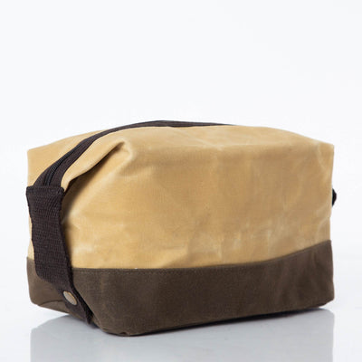 Waxed Dopp Kit Bone