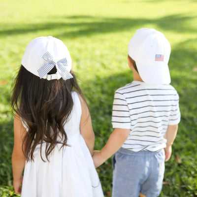 American Flag Embroidered Hat - Girl