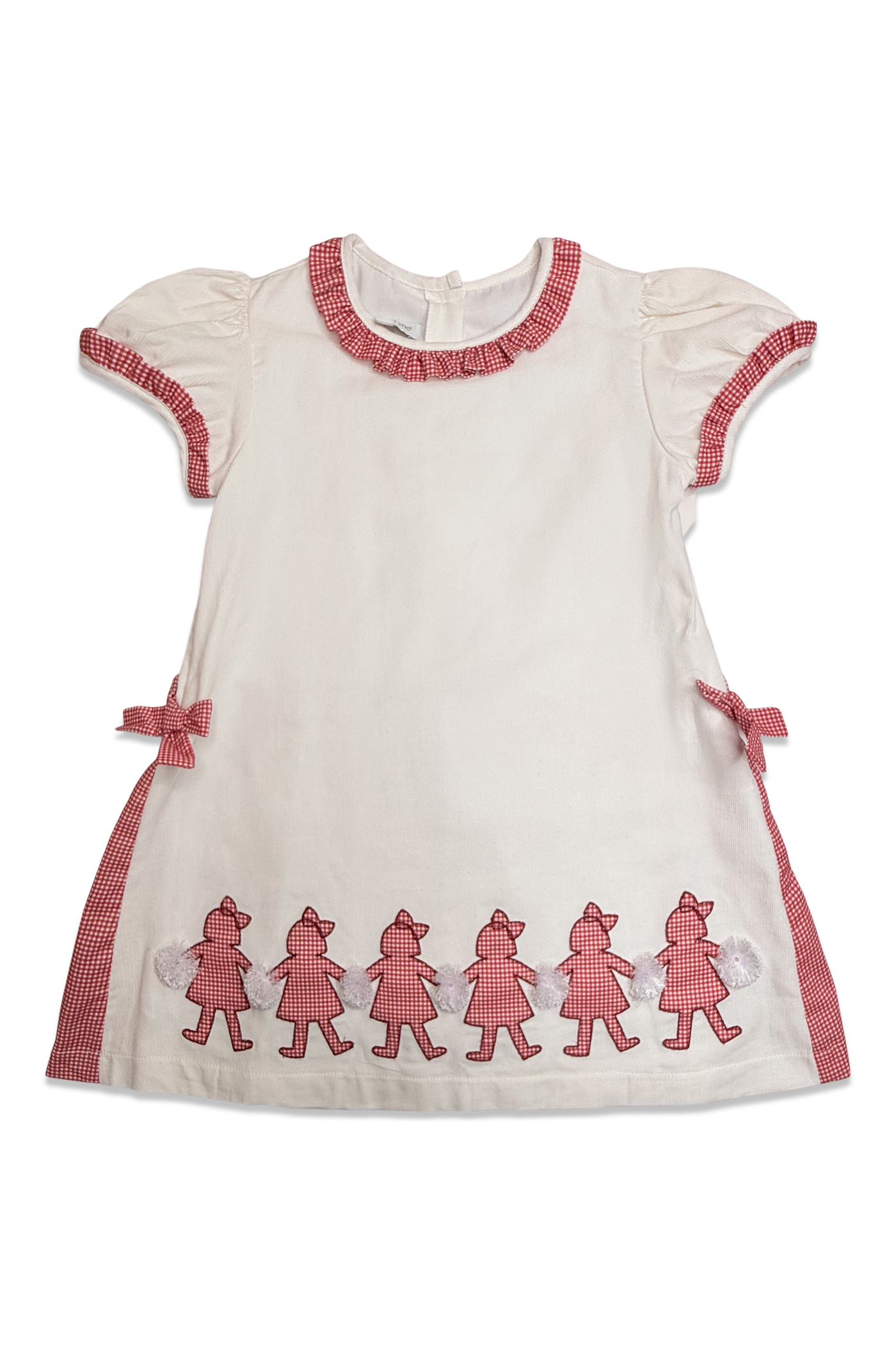Peyton Dress - Crimson & White