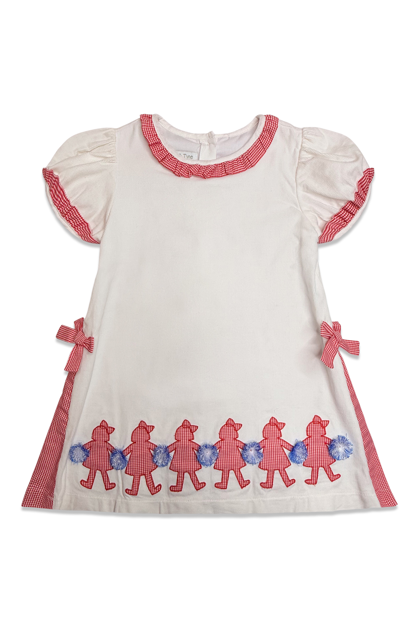 Peyton Dress - Royal & Red