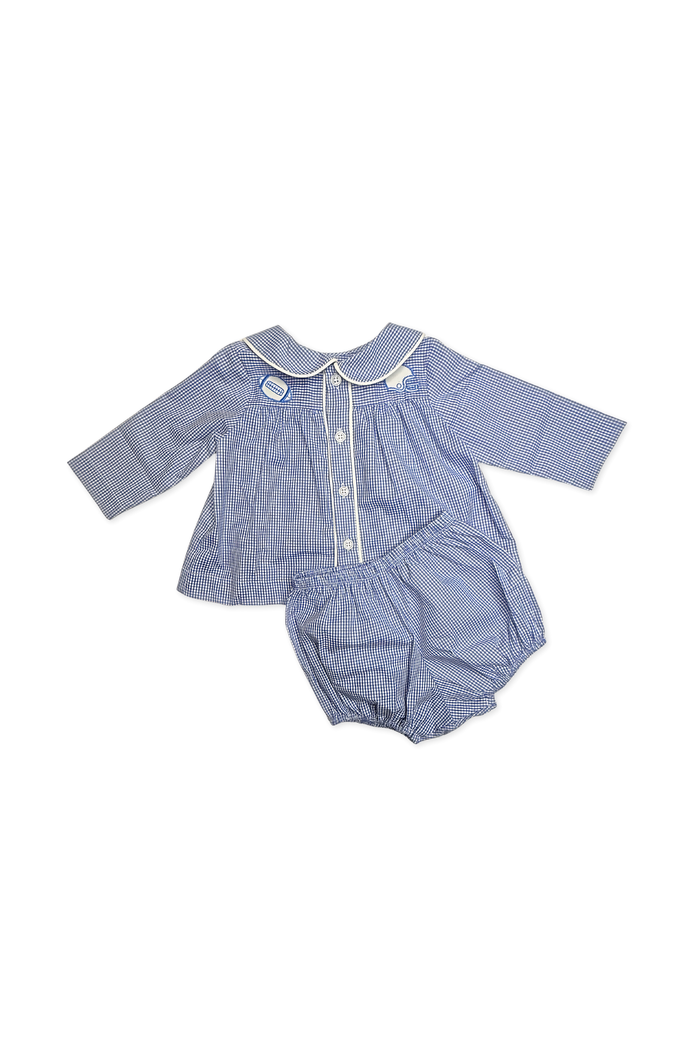 Clement Bloomer Set - Royal Blue & White