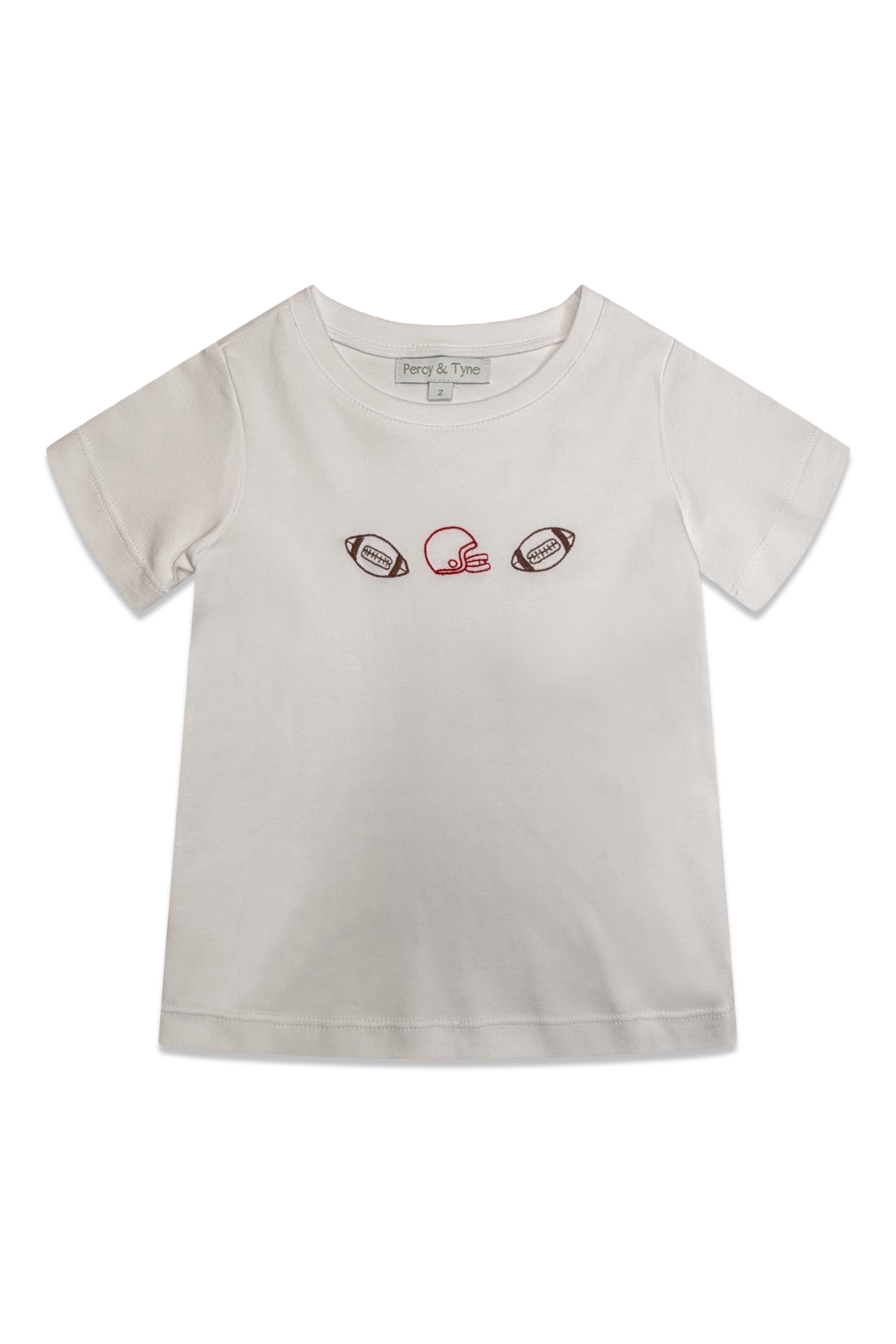 Embroidered Tee - Red & Black