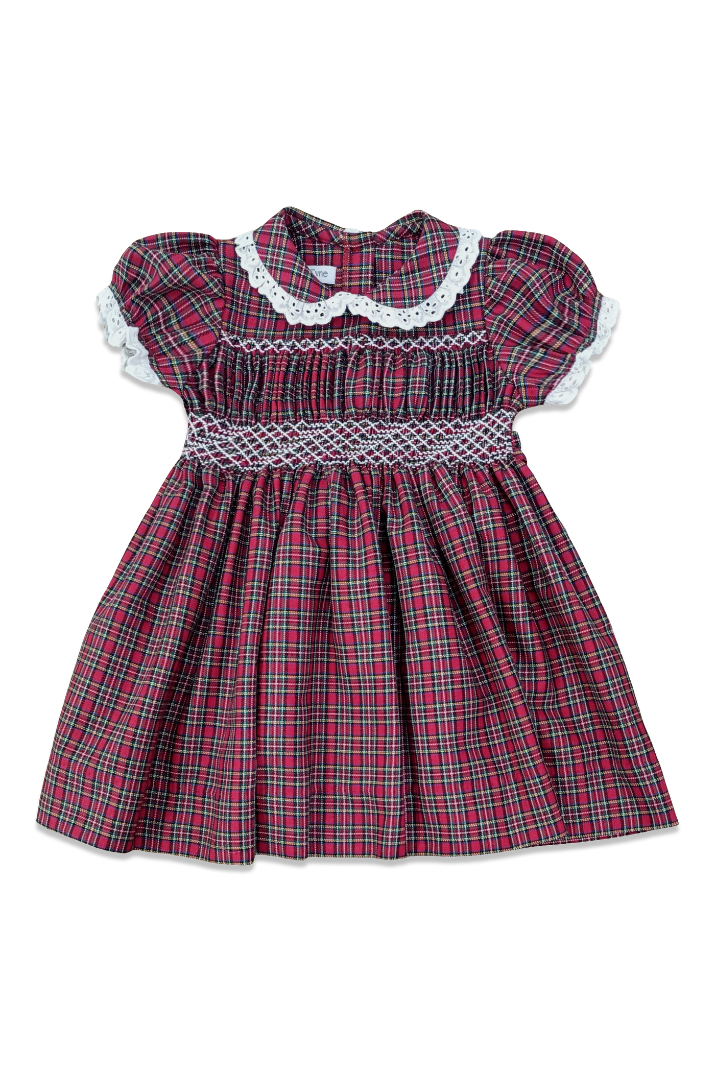 Smocked Polly Dress - Holiday Plaid