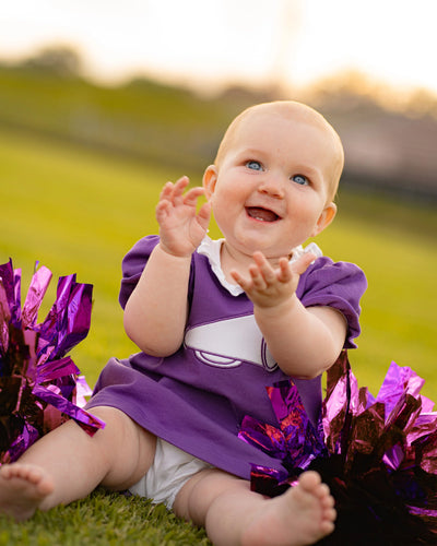 Yellow Lamb Purple Game Day Bloomer Set