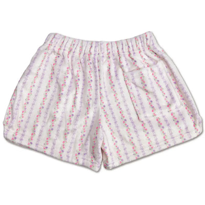 Plush PJ Shorts - Sweet Heart Vine