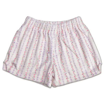 Plush PJ Shorts - Sweet Heart Vine