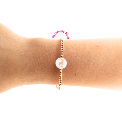 Tennessee/ Vols Logo Bracelet - Standard 6.75 inch / Gold
