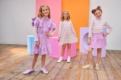 Turtleneck - Lavender Multi Stripe