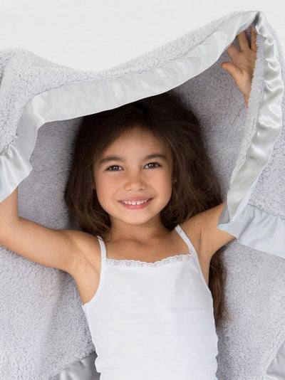 Chenille Baby Blanket - Blue