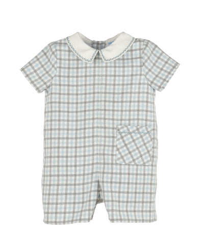 Luli & Me Gingham Check  Romper