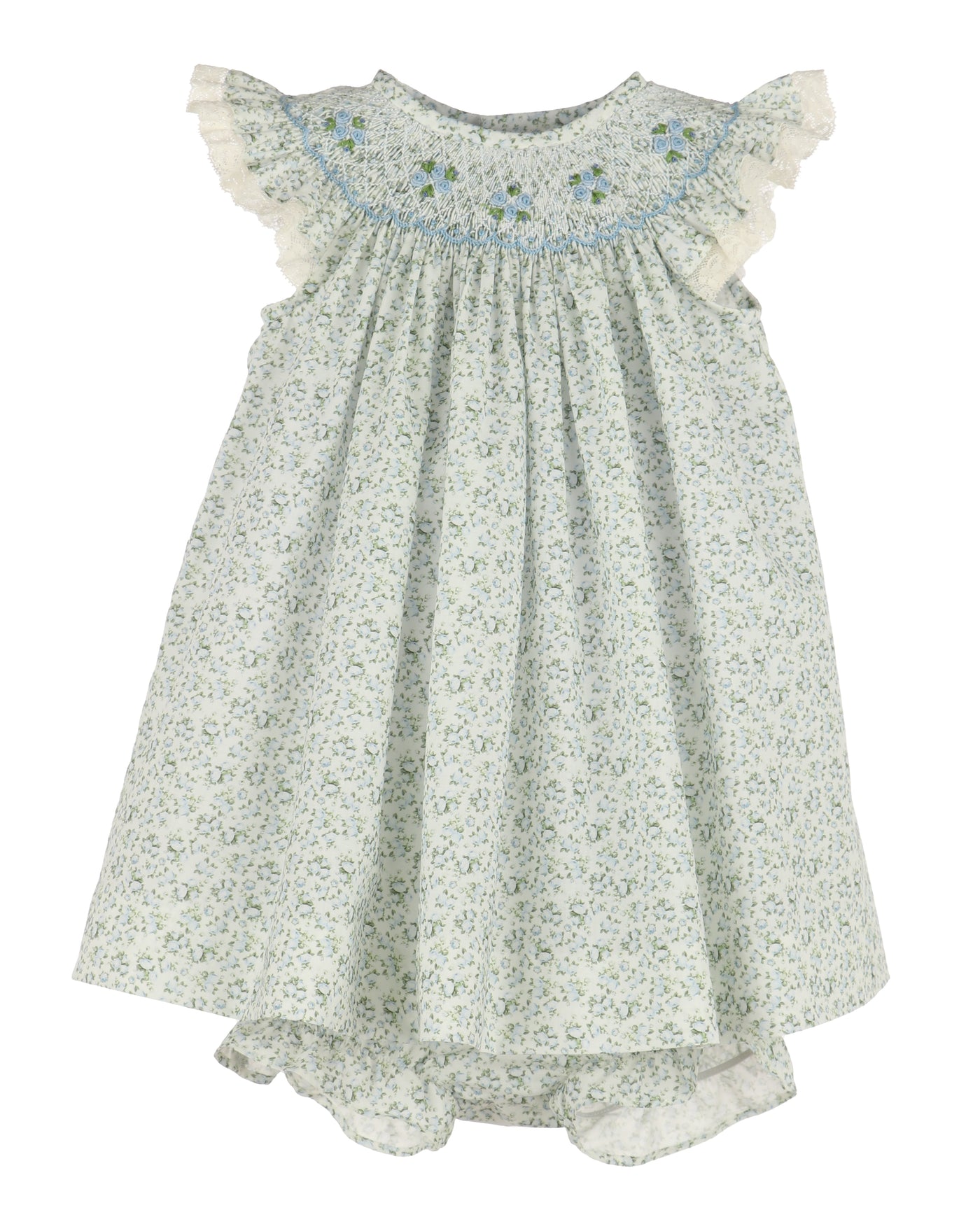 Luli & Me Tea Roses Smock Bishop