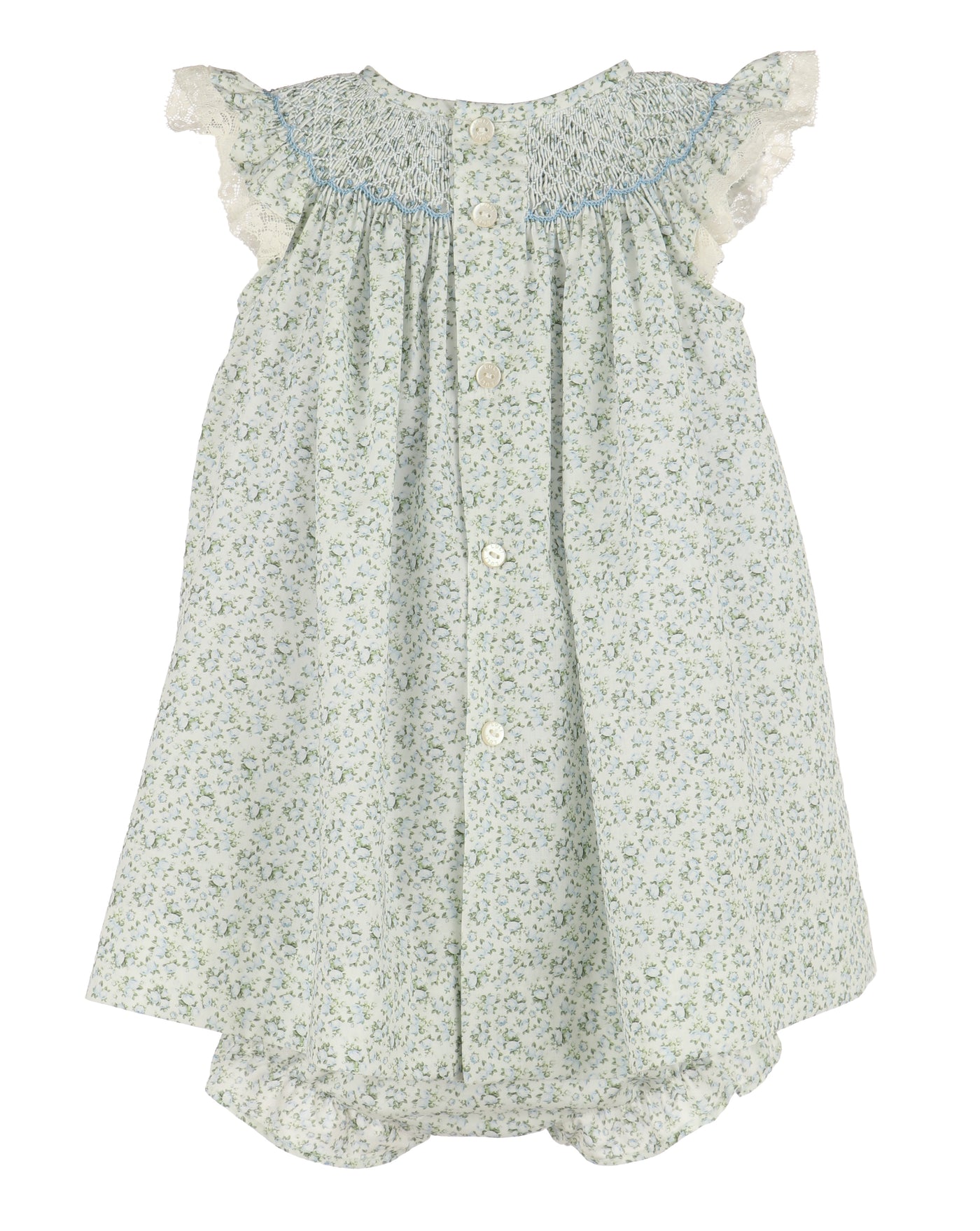 Luli & Me Tea Roses Smock Bishop