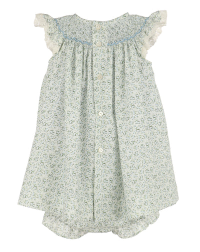 Luli & Me Tea Roses Smock Bishop