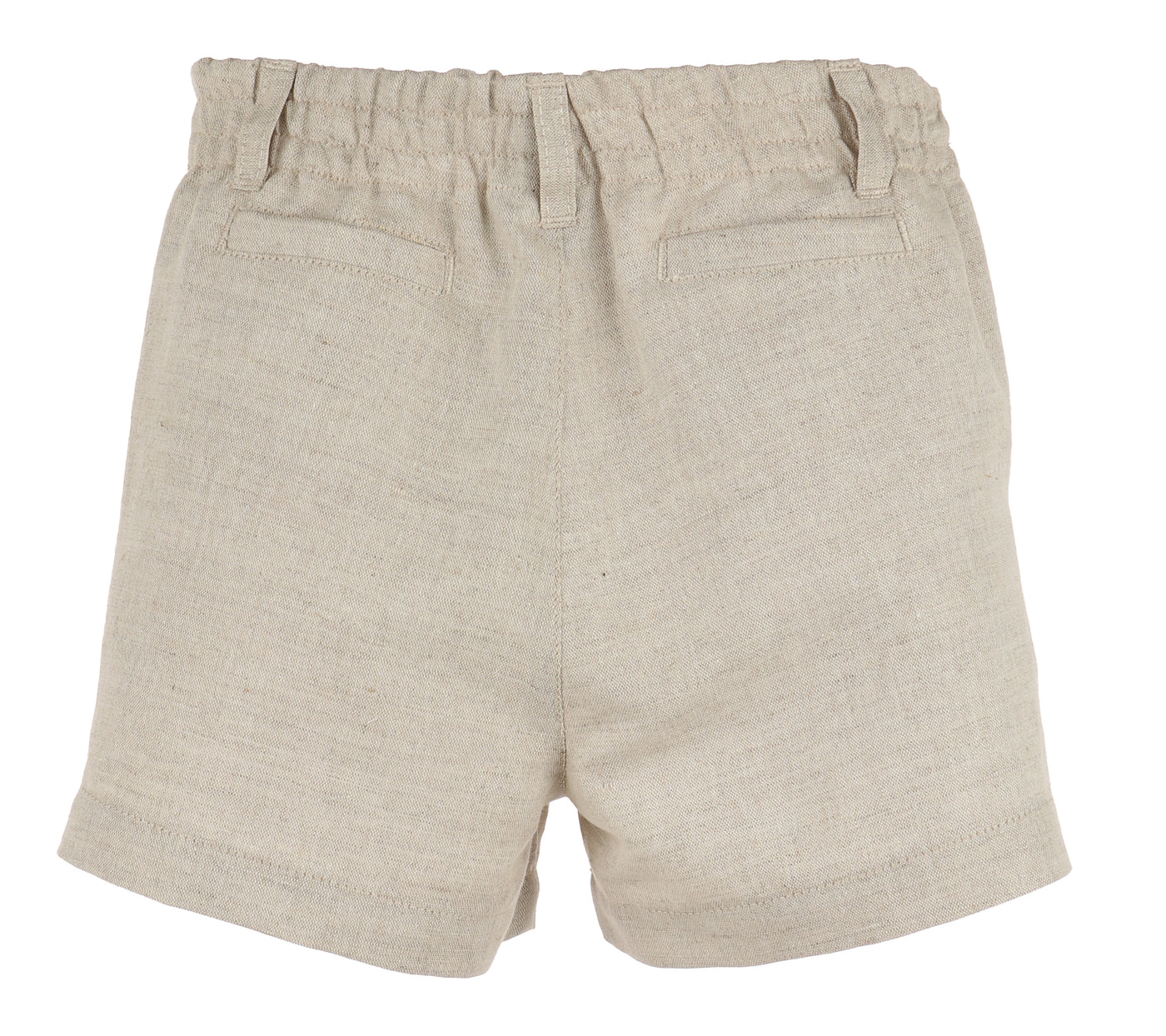 Luli & Me Beige Linen Boy Short