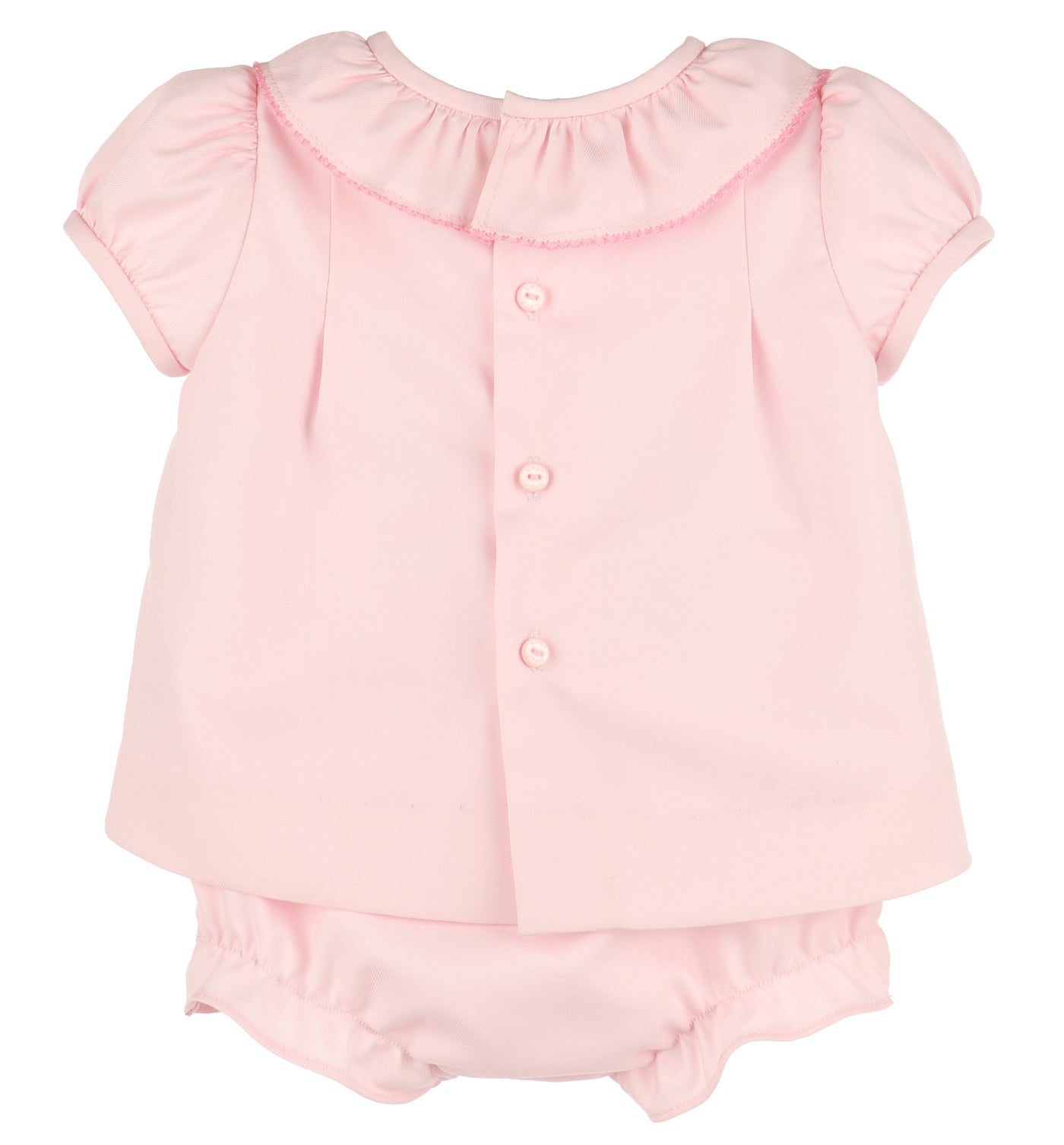 Pink Pintuck Lace Bishop