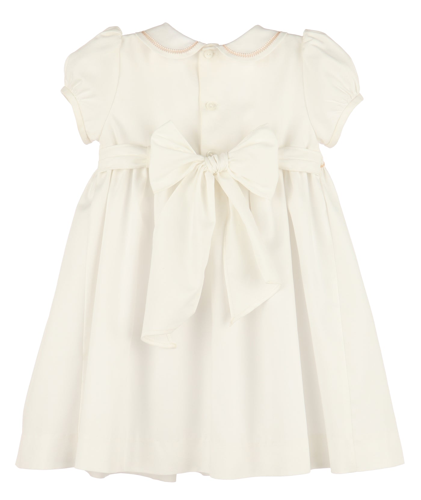 Ivory Classic Fully Smocked Dress