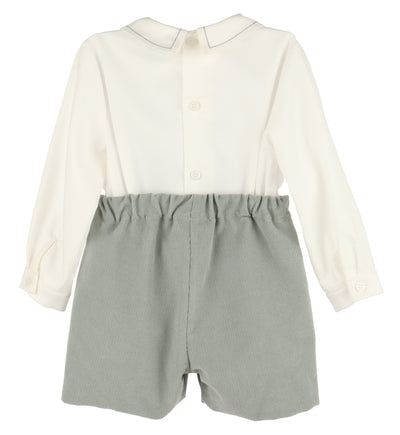Cozy Corduroy Boy Set - Green
