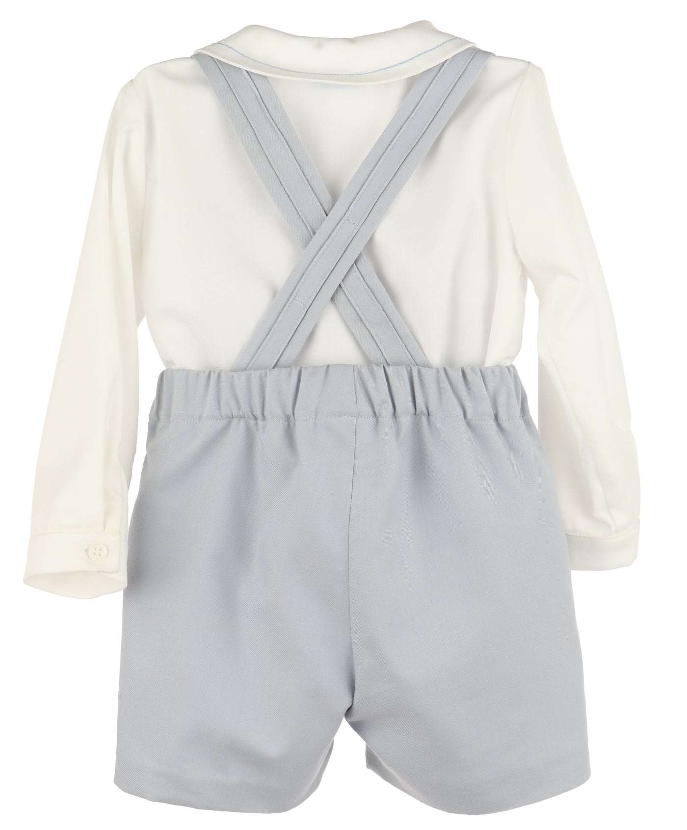 Blue Suspender Pant Set