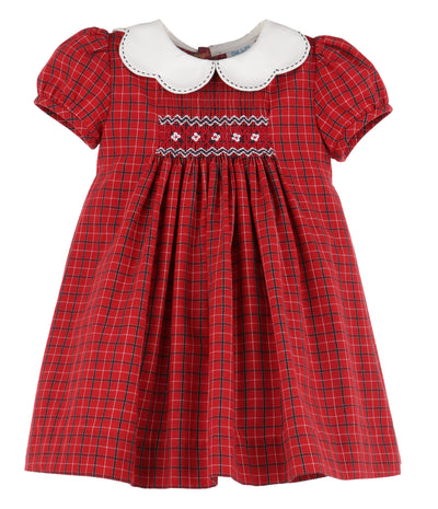 Stitches Red Check Smocked Float