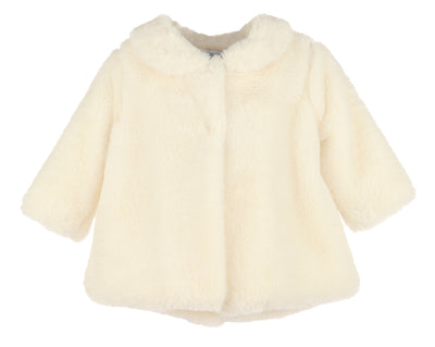Ivory Cozy Fuzzy Long Coat