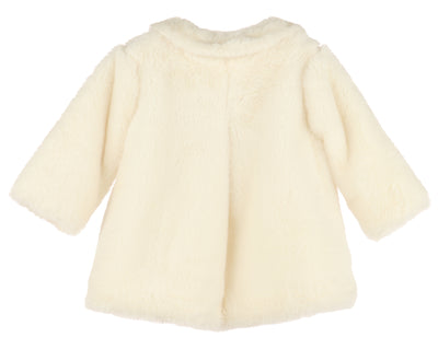 Ivory Cozy Fuzzy Long Coat