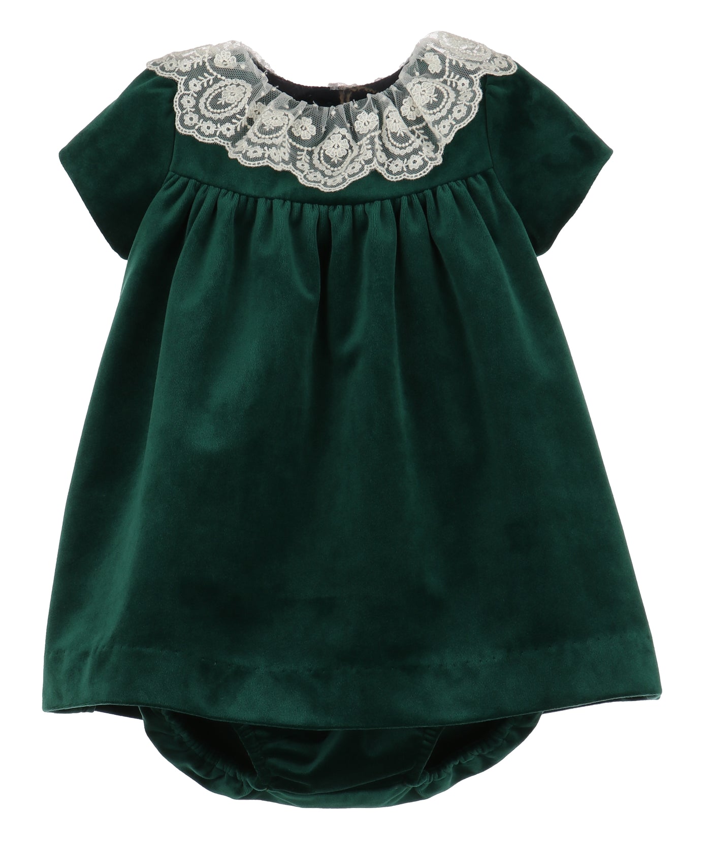 Deluxe Green Velvet Float Dress