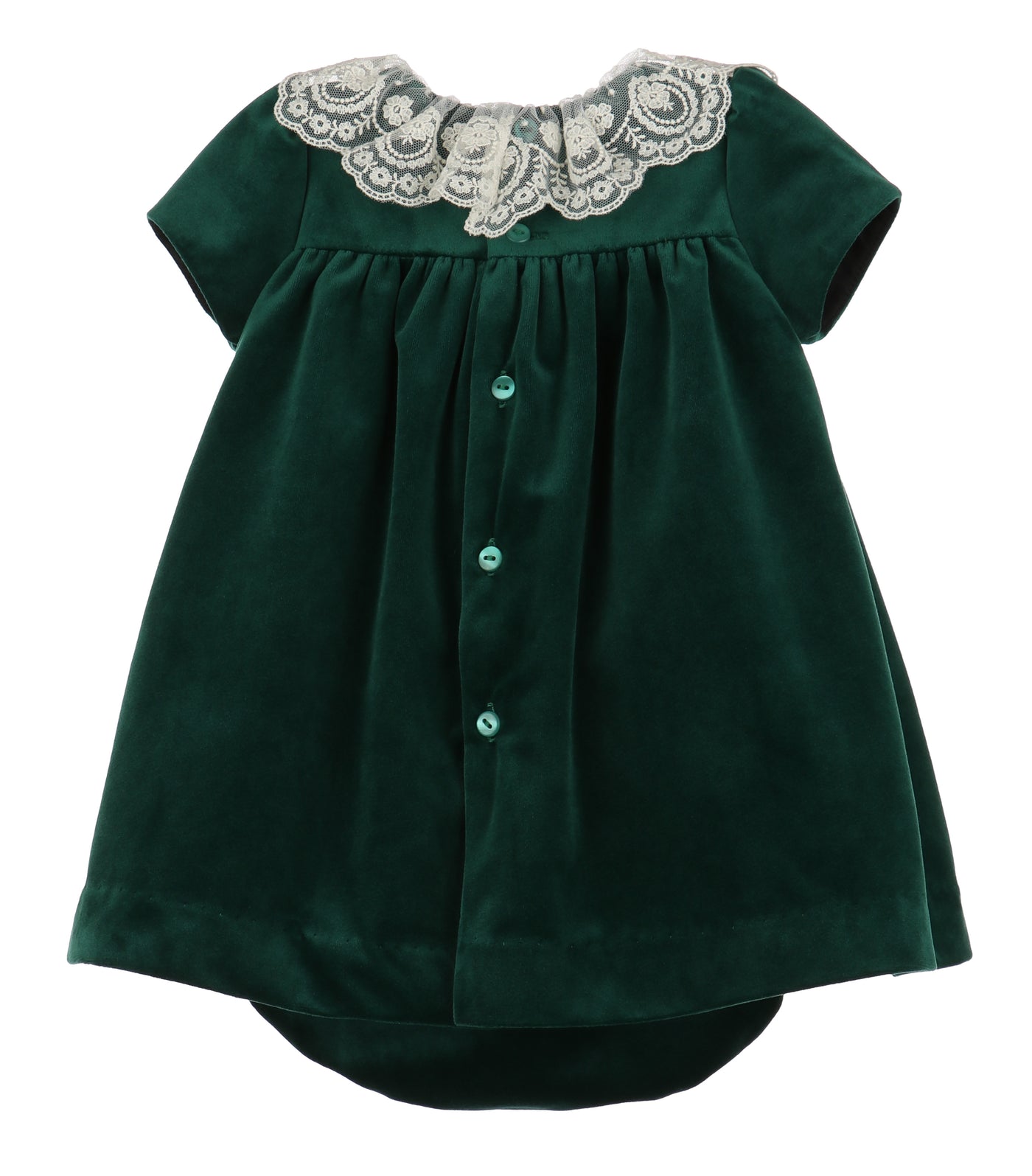 Deluxe Green Velvet Float Dress