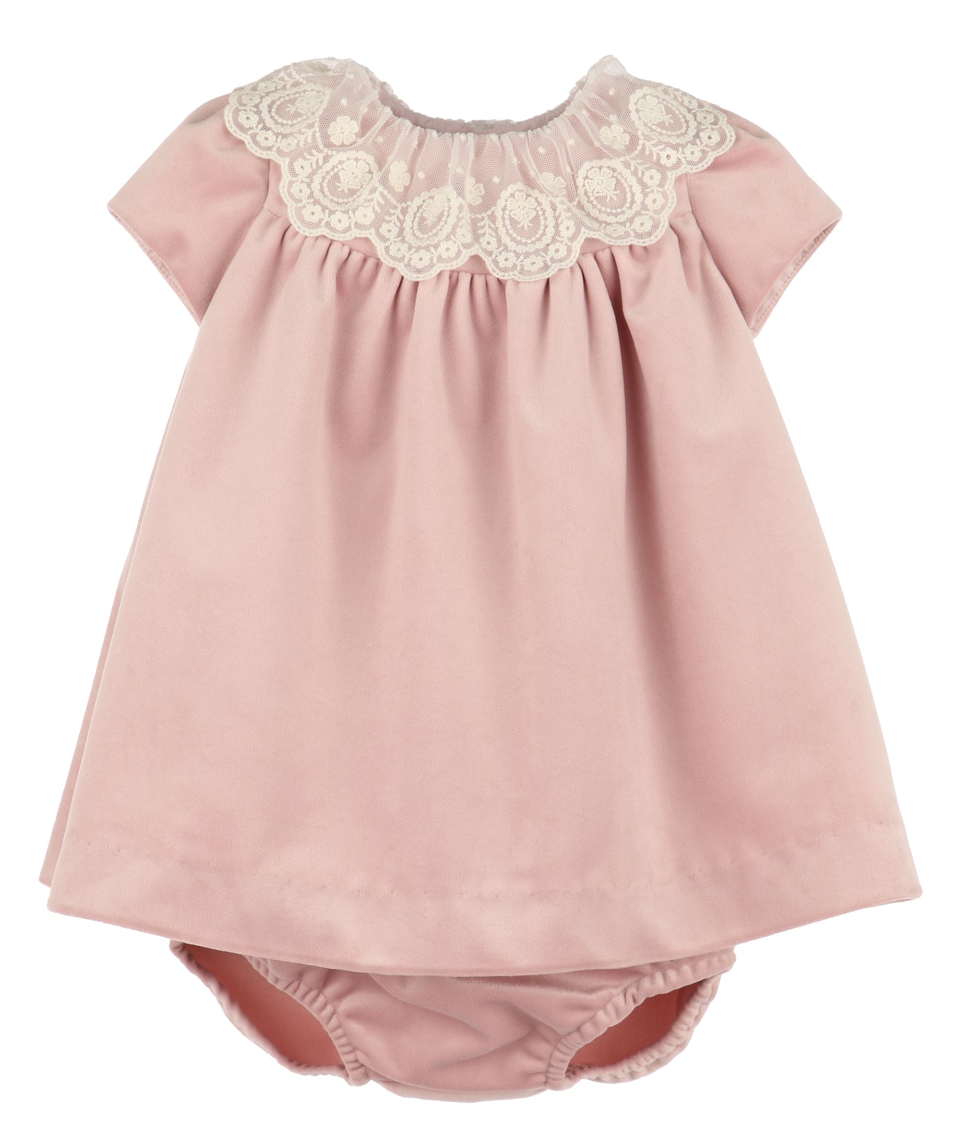 Deluxe Rose Velvet Float Dress