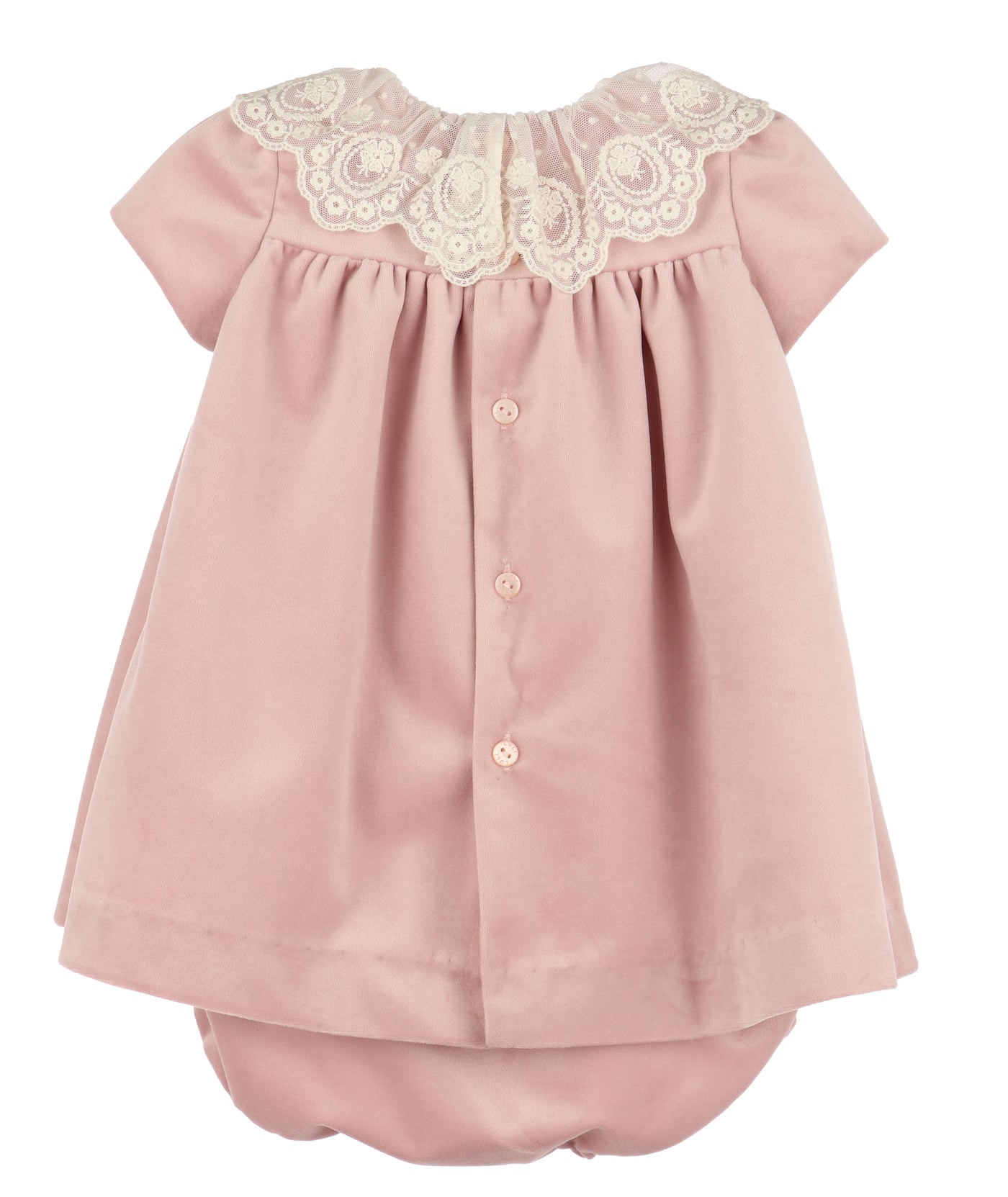 Deluxe Rose Velvet Float Dress