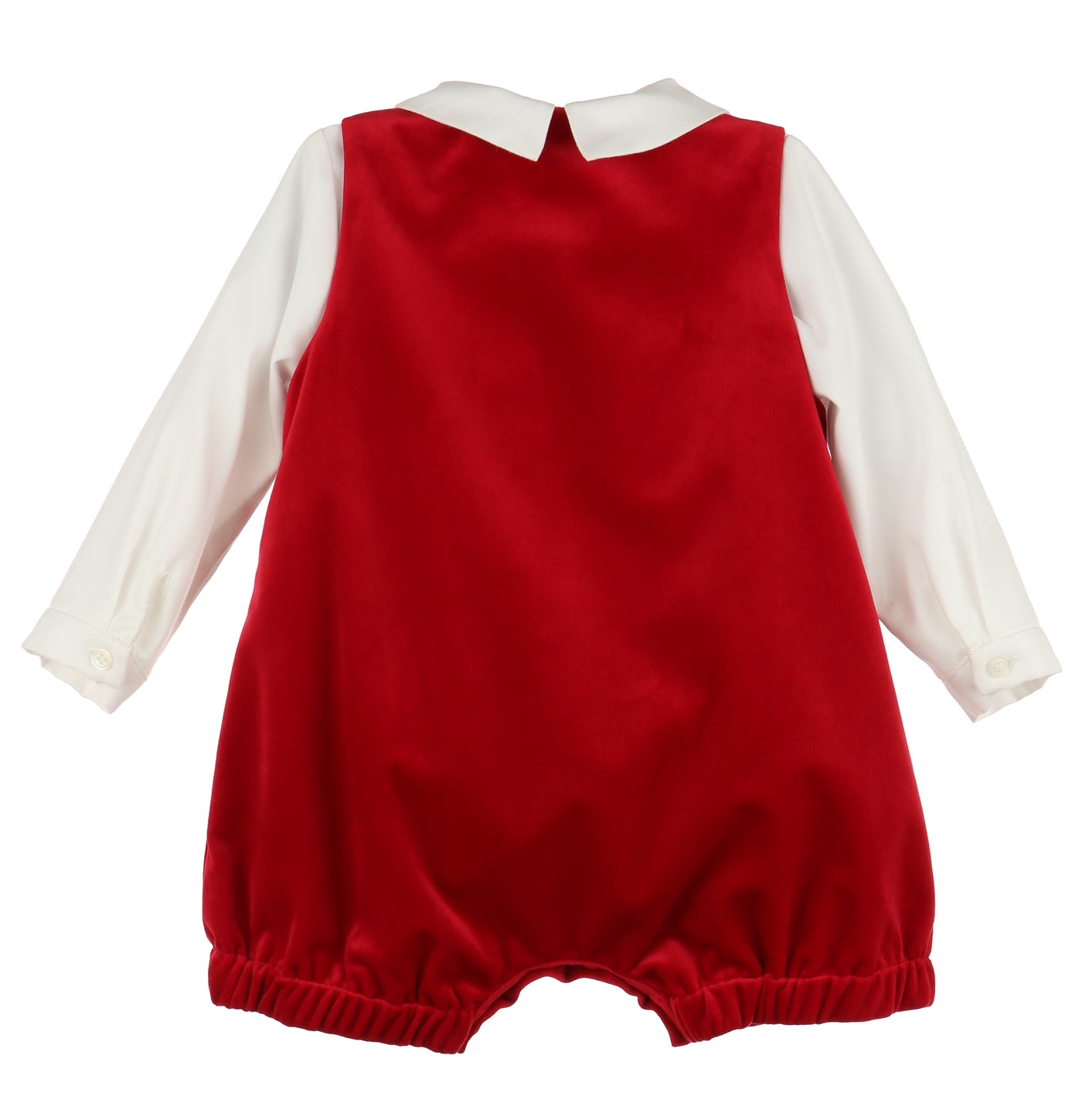 Deluxe Red Velvet Boy Romper