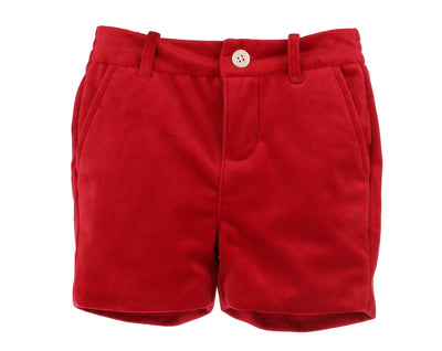 Red Velvet Short Set