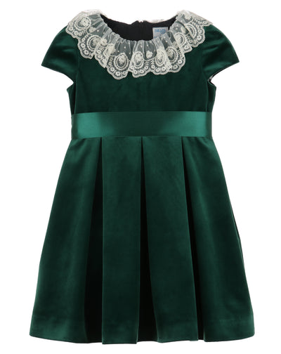 Deluxe Green Velvet Dress