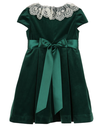 Deluxe Green Velvet Dress