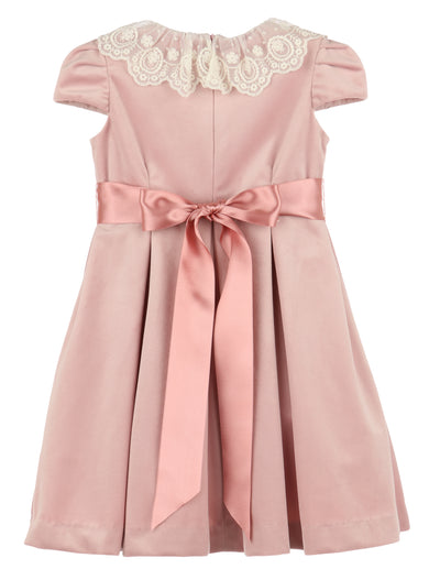 Deluxe Rose Velvet Dress