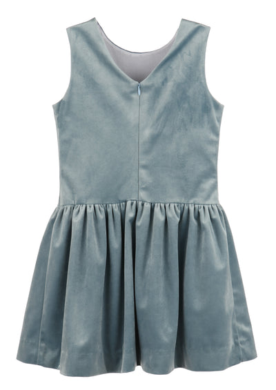 Deluxe Velvet Blue Princess Dress