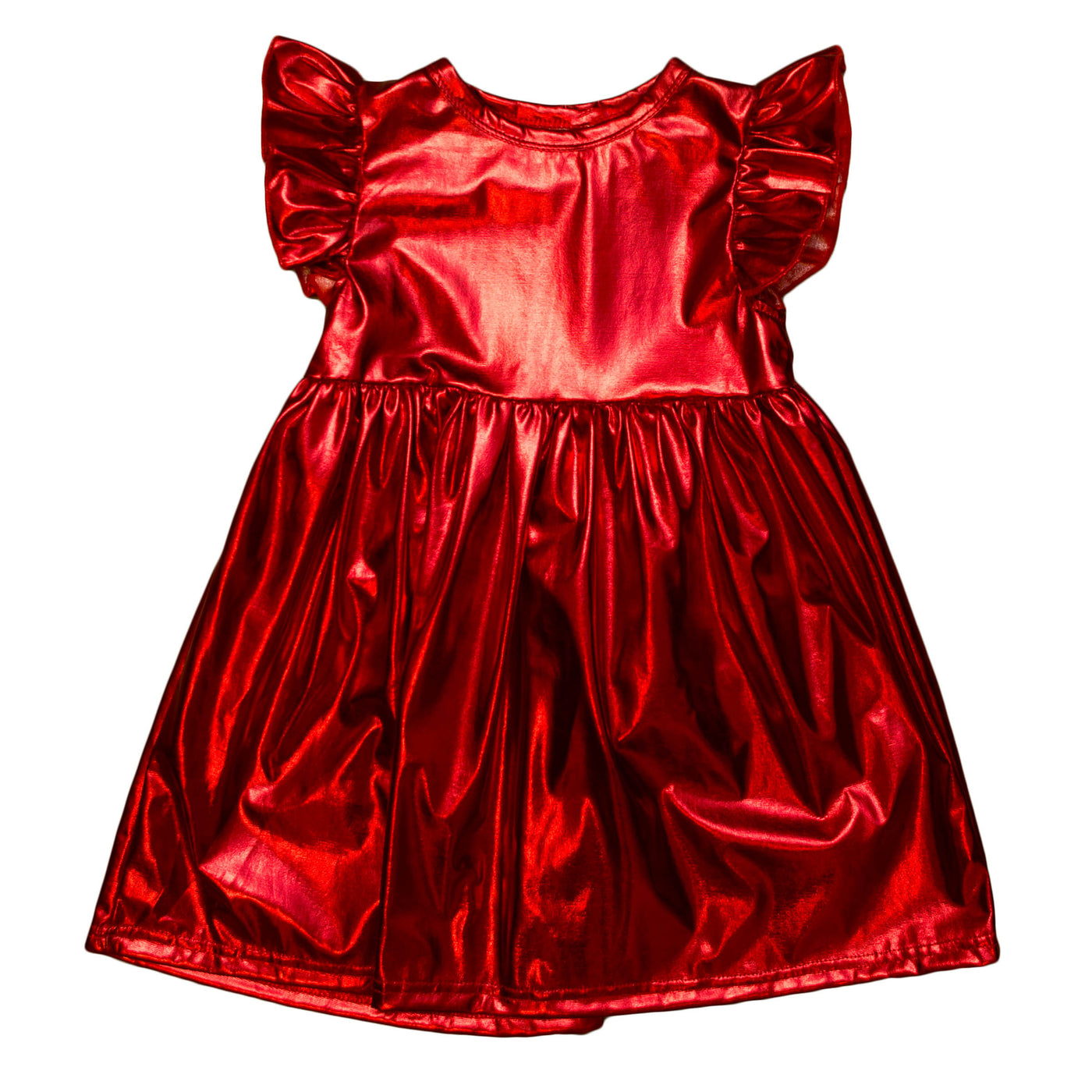 Red Metallic Dress