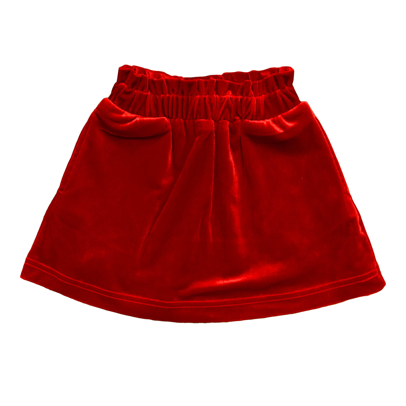 Belle Cher Red Velvet Skirt