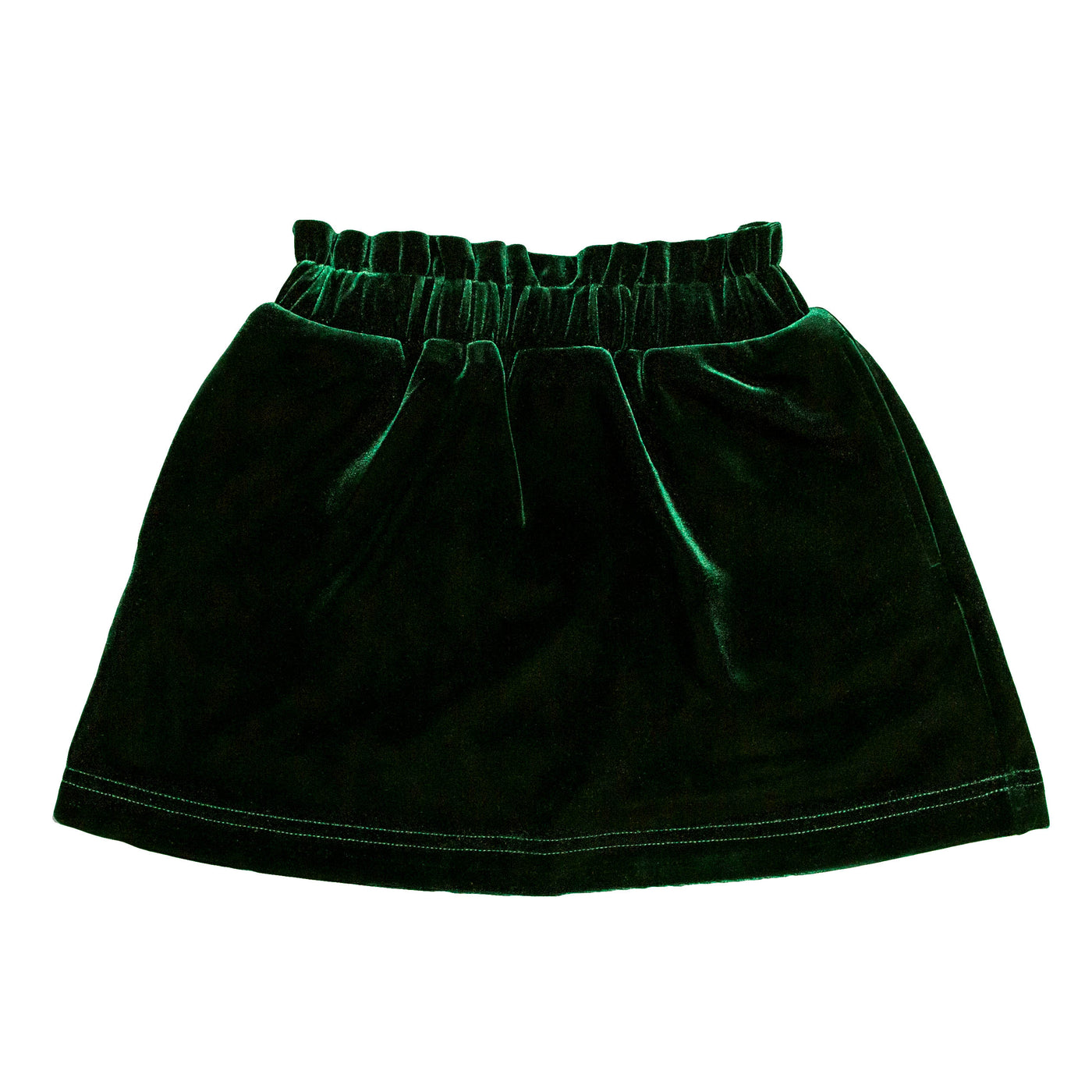 Belle Cher Green Velvet Skirt