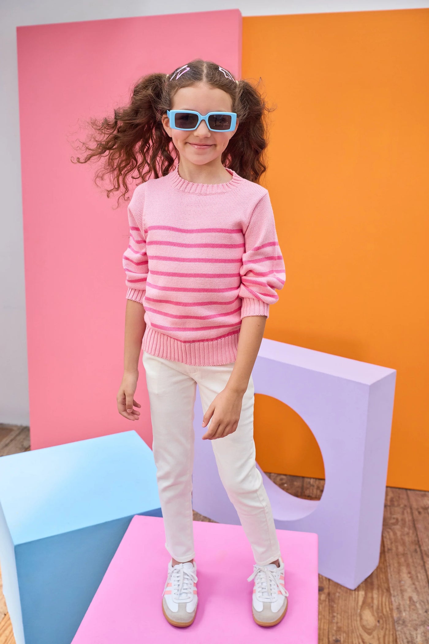Pink Striped Sweater