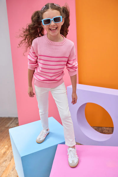 Pink Striped Sweater
