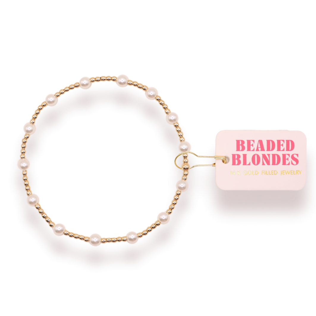 June Bracelet - Pearl Petite 6.25 inch