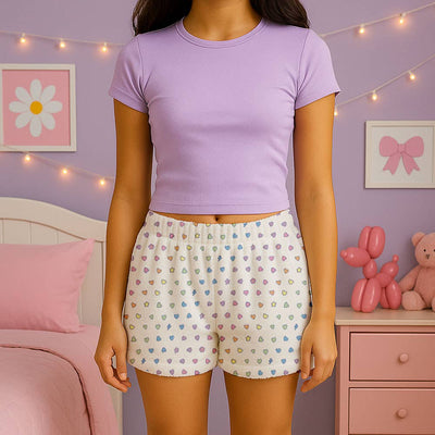 Rainbow Remix Fuzzy Lounge Shorts