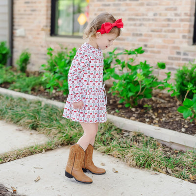 Ellery Dress - Cowboy Christmas